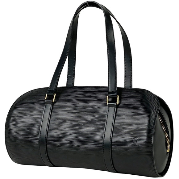 Louis Vuitton Soufflot Handbag Epi Cylindrical Noir Leather Black - Picture 1 of 8